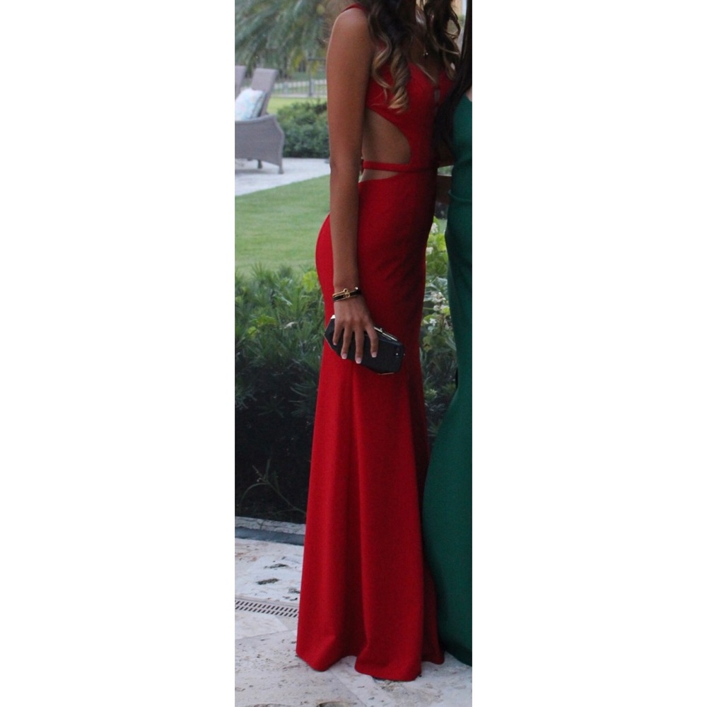 Red prom dress JOVANI